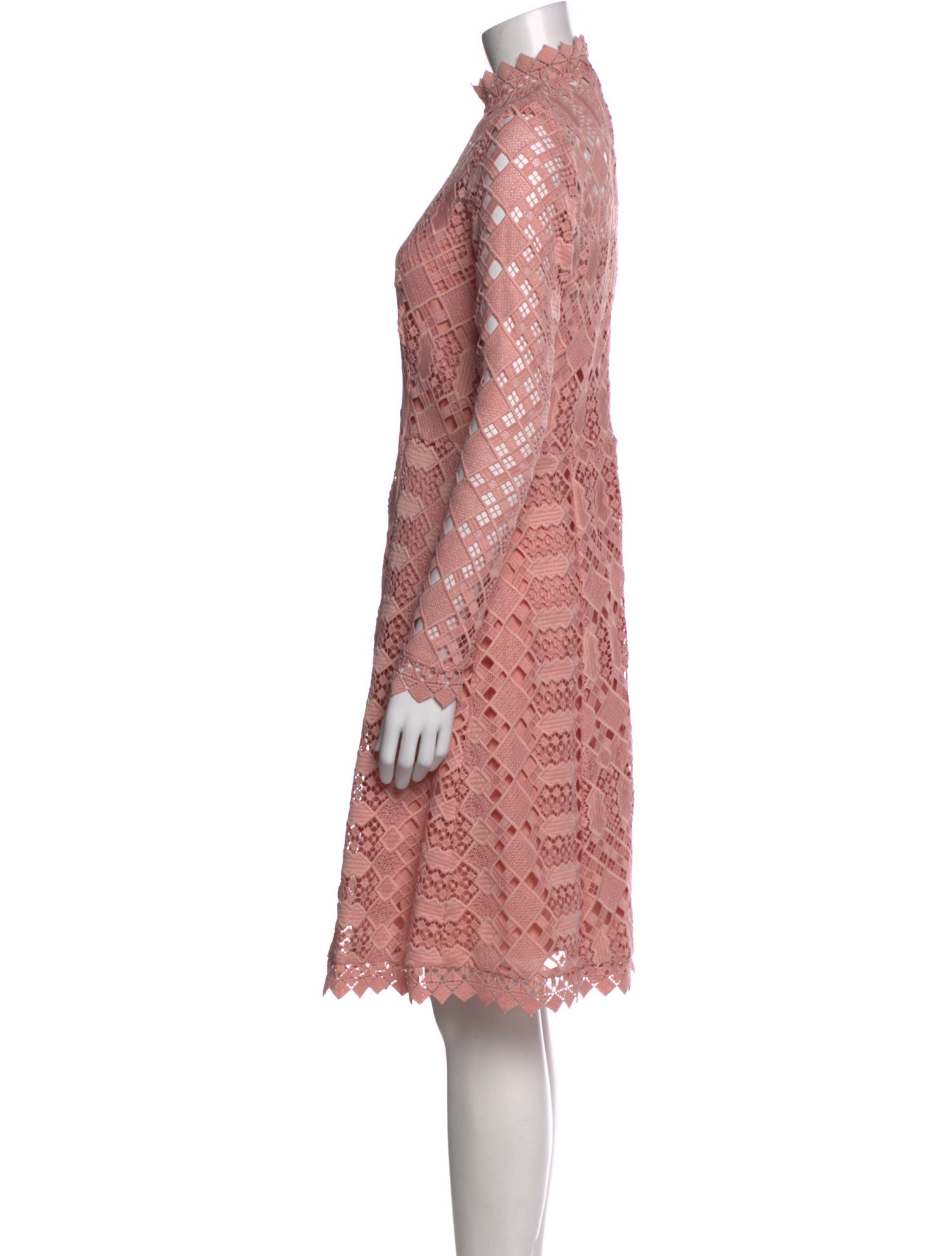 Temperley London Lace Pattern Midi Length Dress