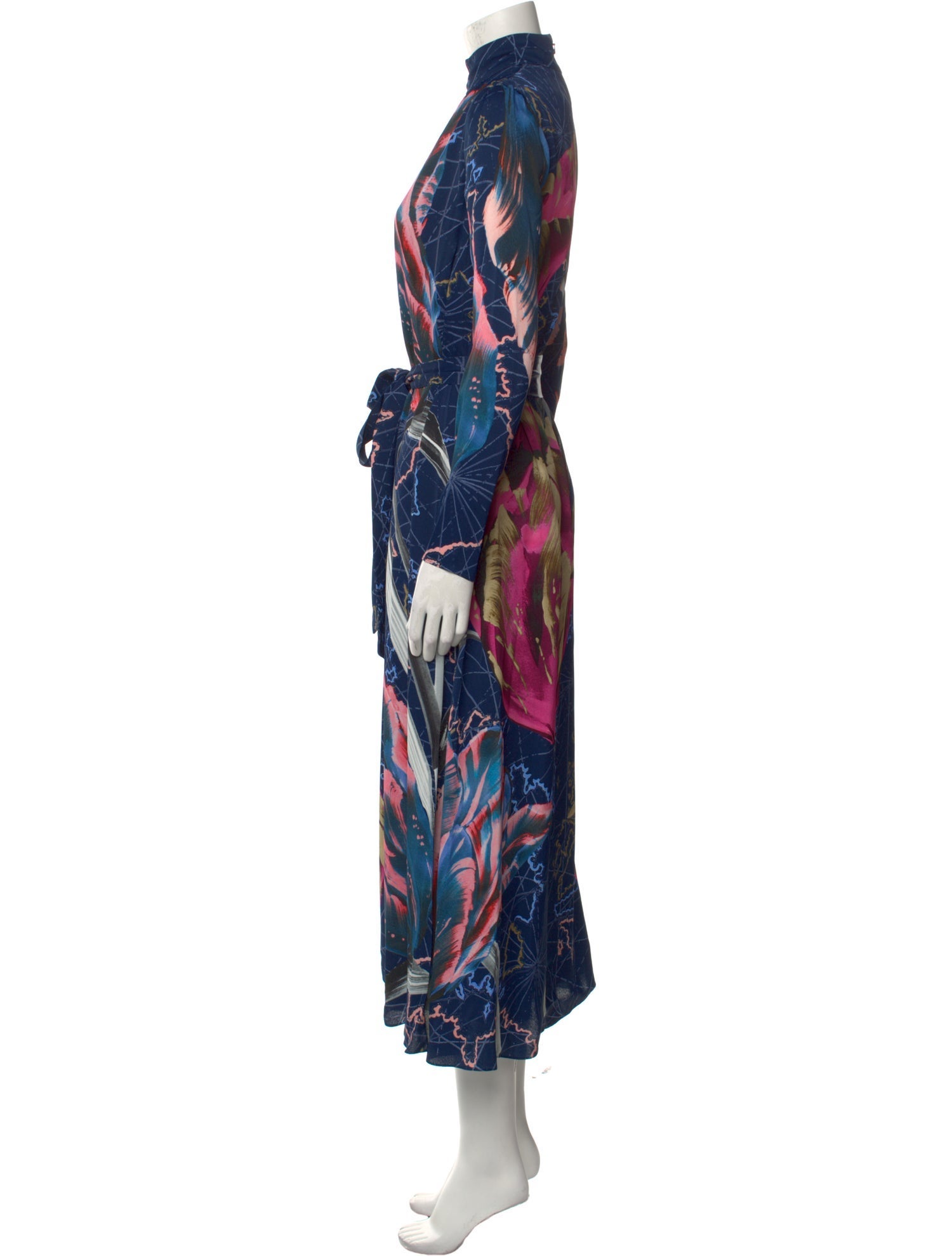 Temperley London Floral Print Long Dress w/ Tags