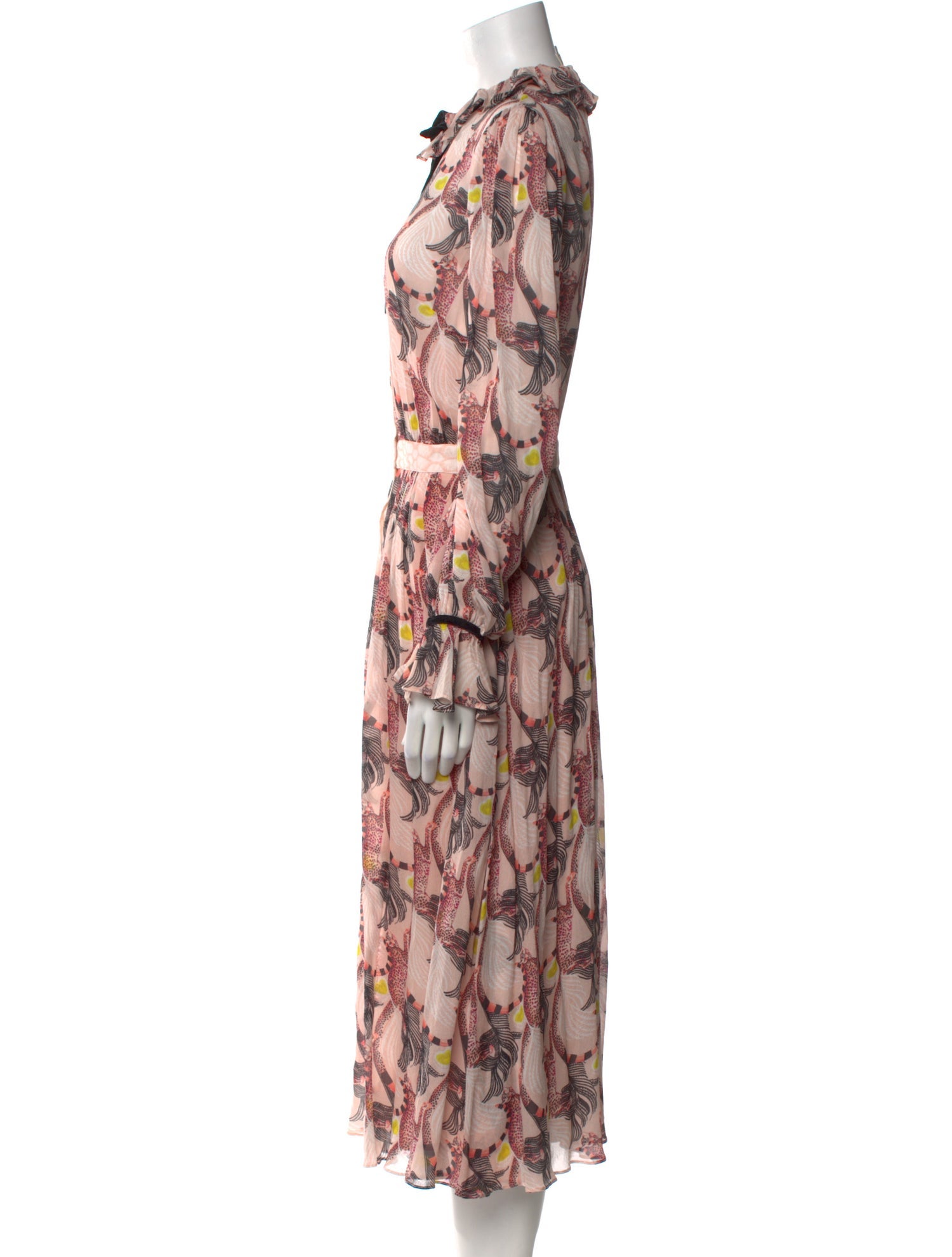 Temperley London Floral Print Long Dress