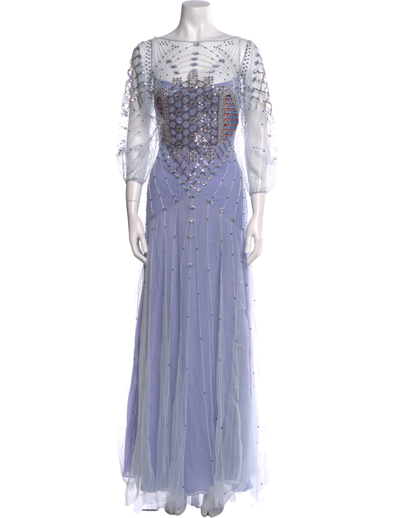 Temperley London Bateau Neckline Long Dress w/ Tags