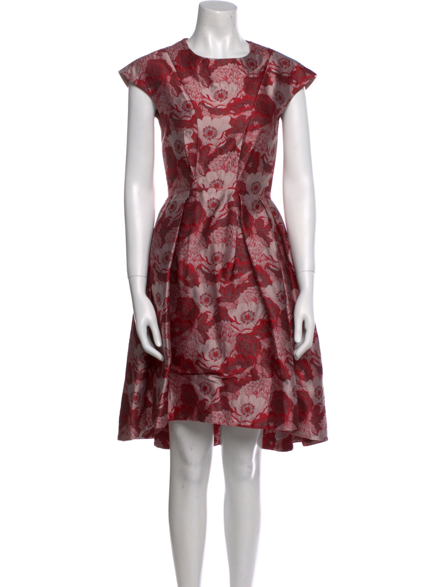 Temperley London Floral Print Knee-Length Dress
