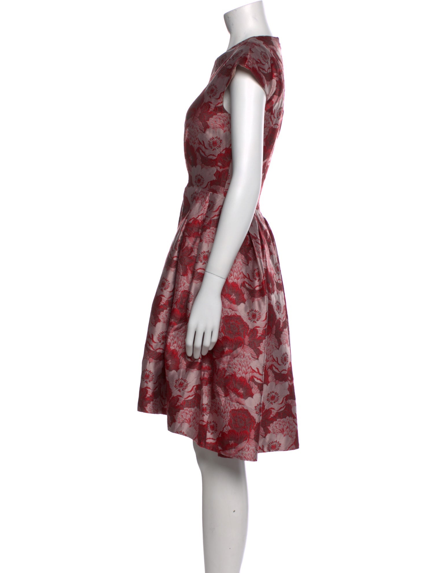 Temperley London Floral Print Knee-Length Dress