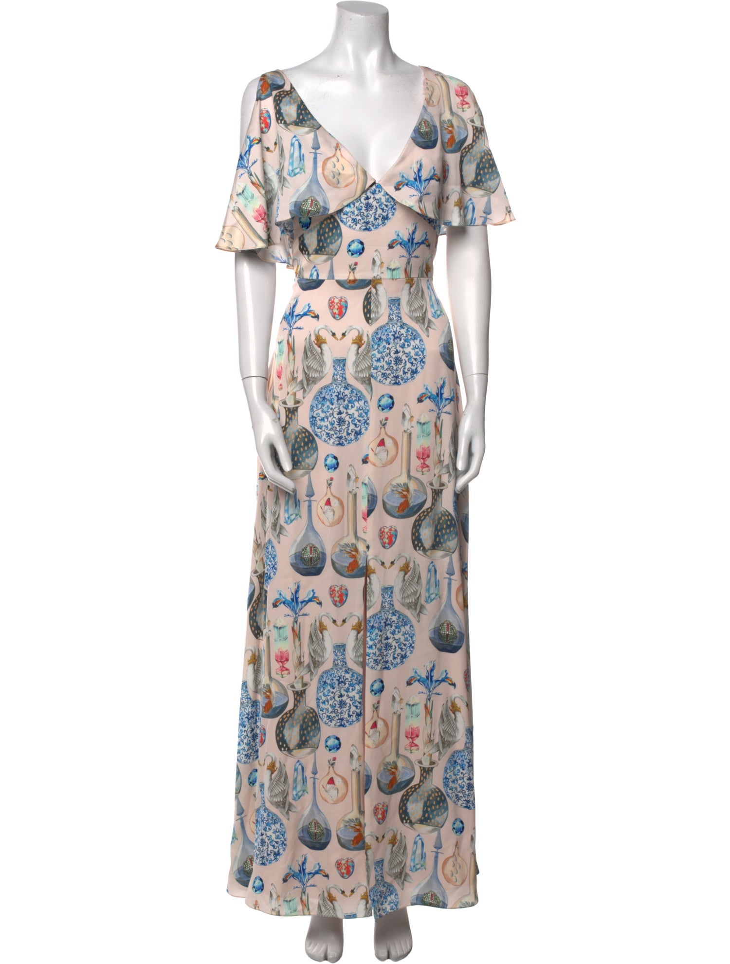 Temperley London Paisley Print Long Dress w/ Tags
