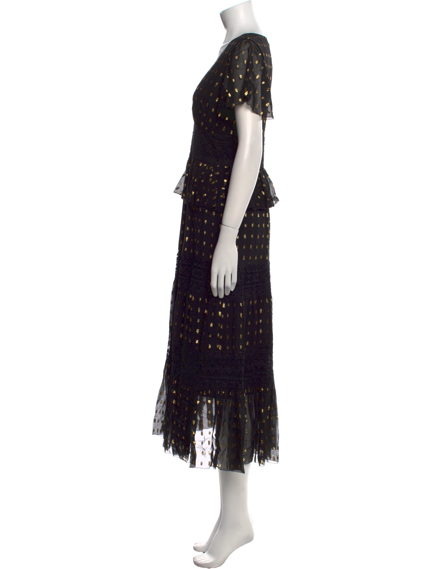Temperley London Printed Long Dress