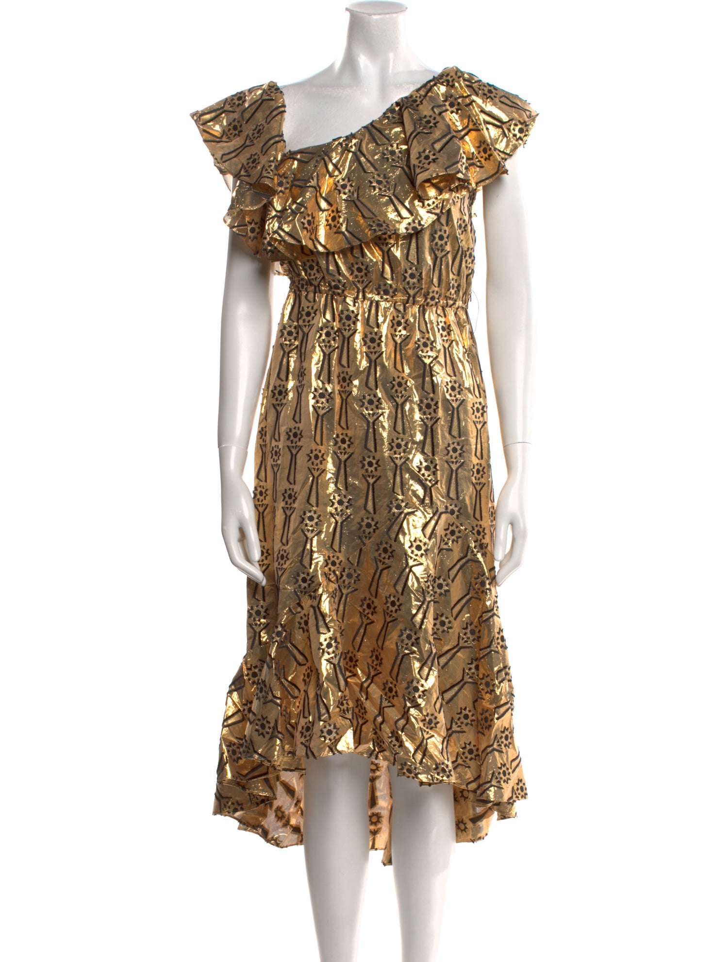 Temperley London Printed Knee-Length Dress