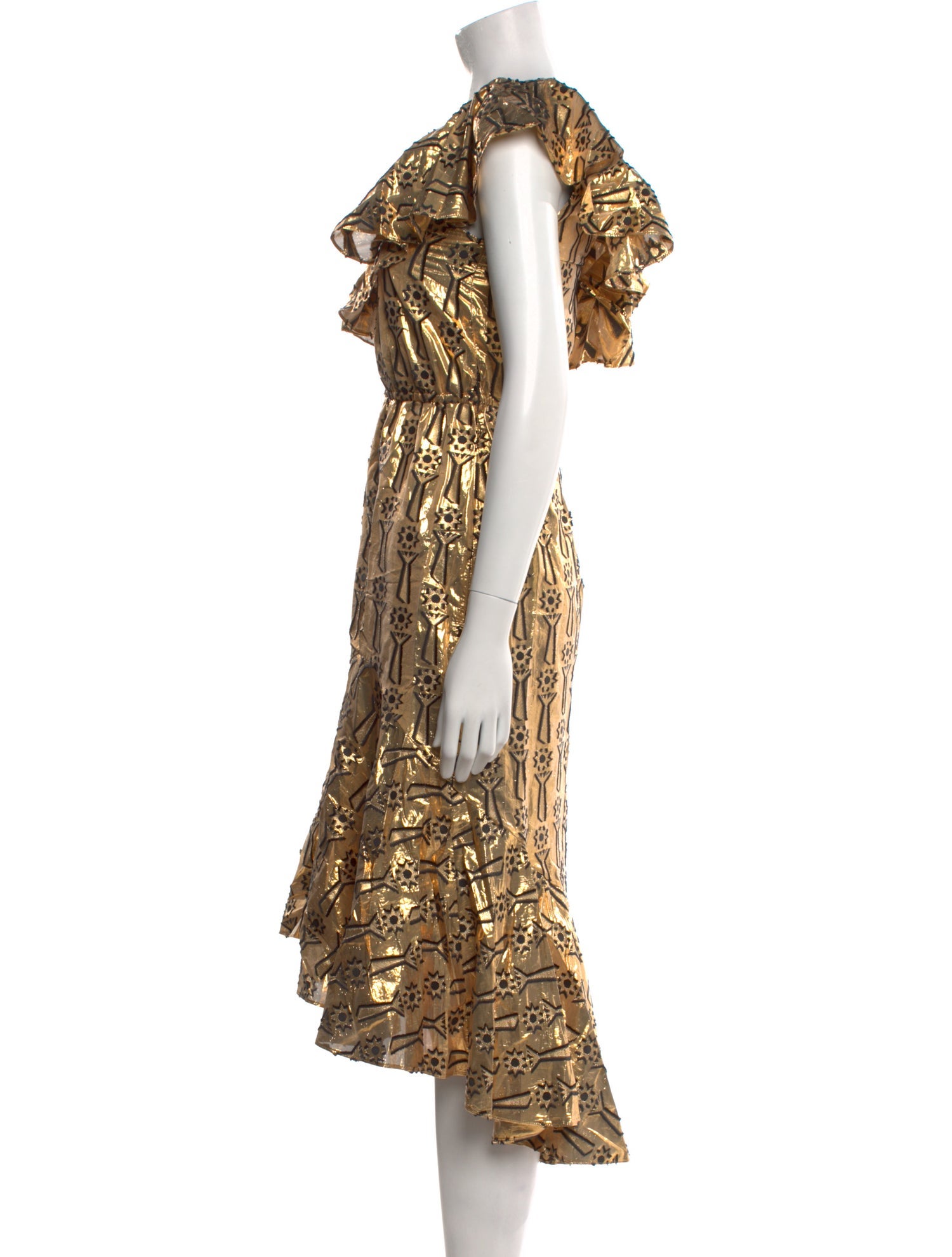 Temperley London Printed Knee-Length Dress