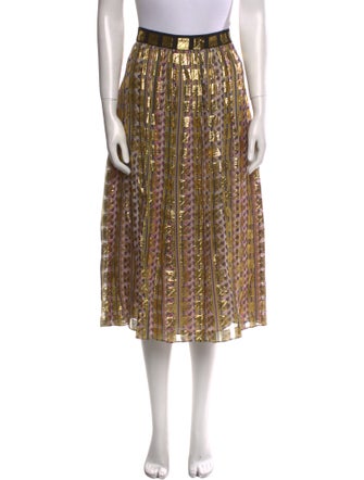 Temperley London Printed Midi Length Skirt