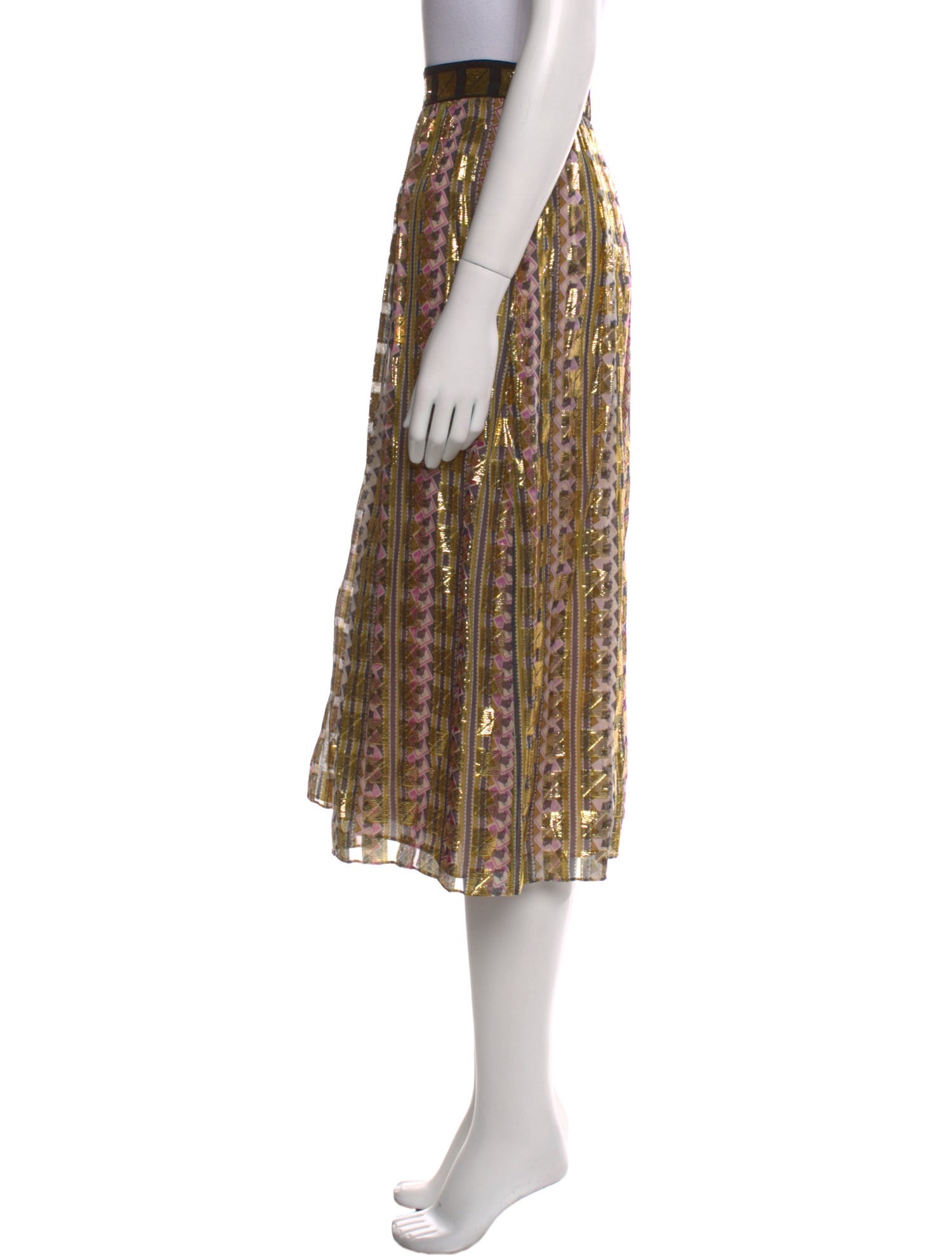 Temperley London Printed Midi Length Skirt