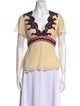 Temperley London Silk Graphic Print T-Shirt