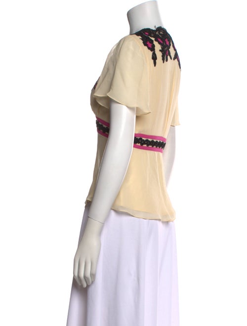 Temperley London Silk Graphic Print T-Shirt