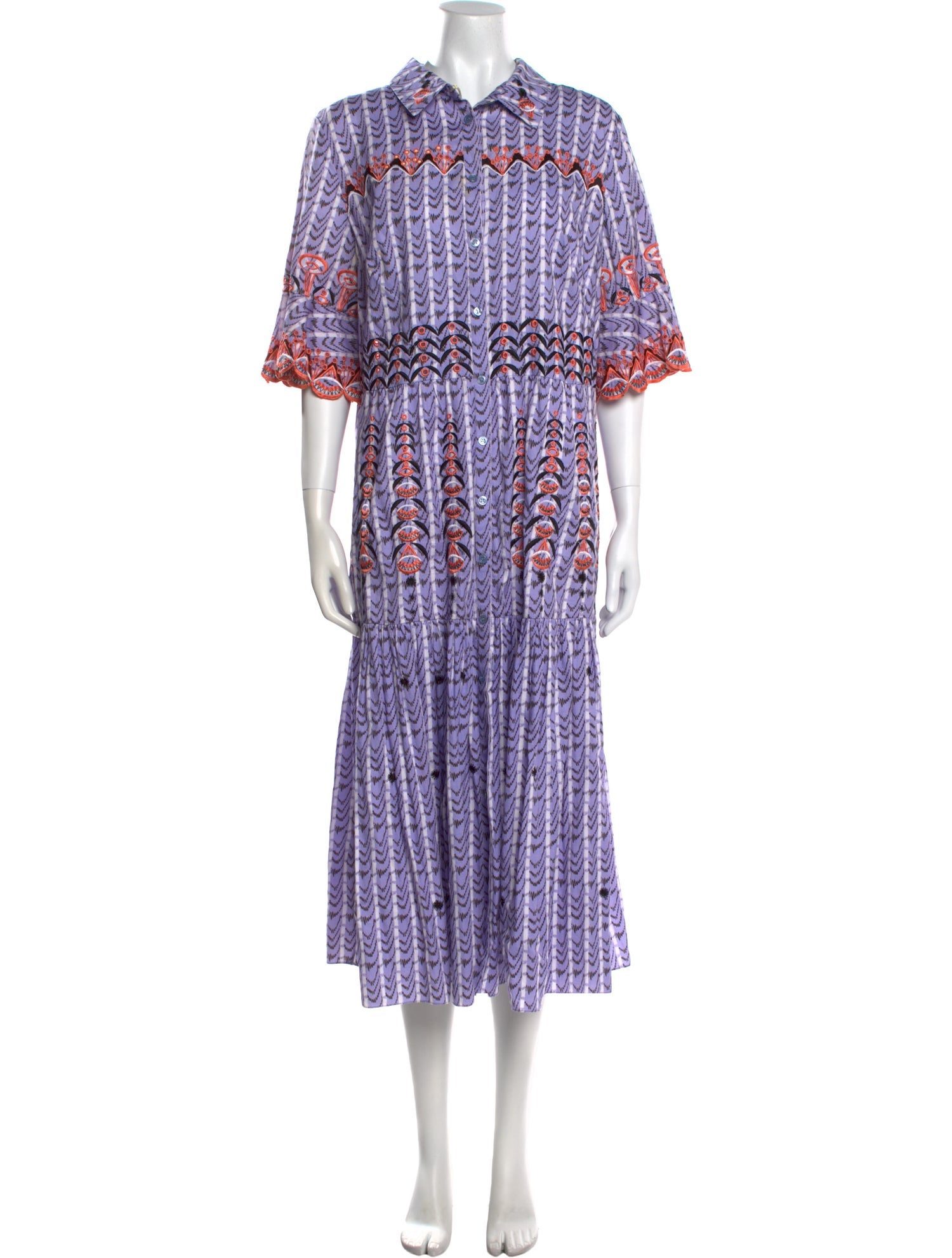 Temperley London Printed Midi Length Dress w/ Tags