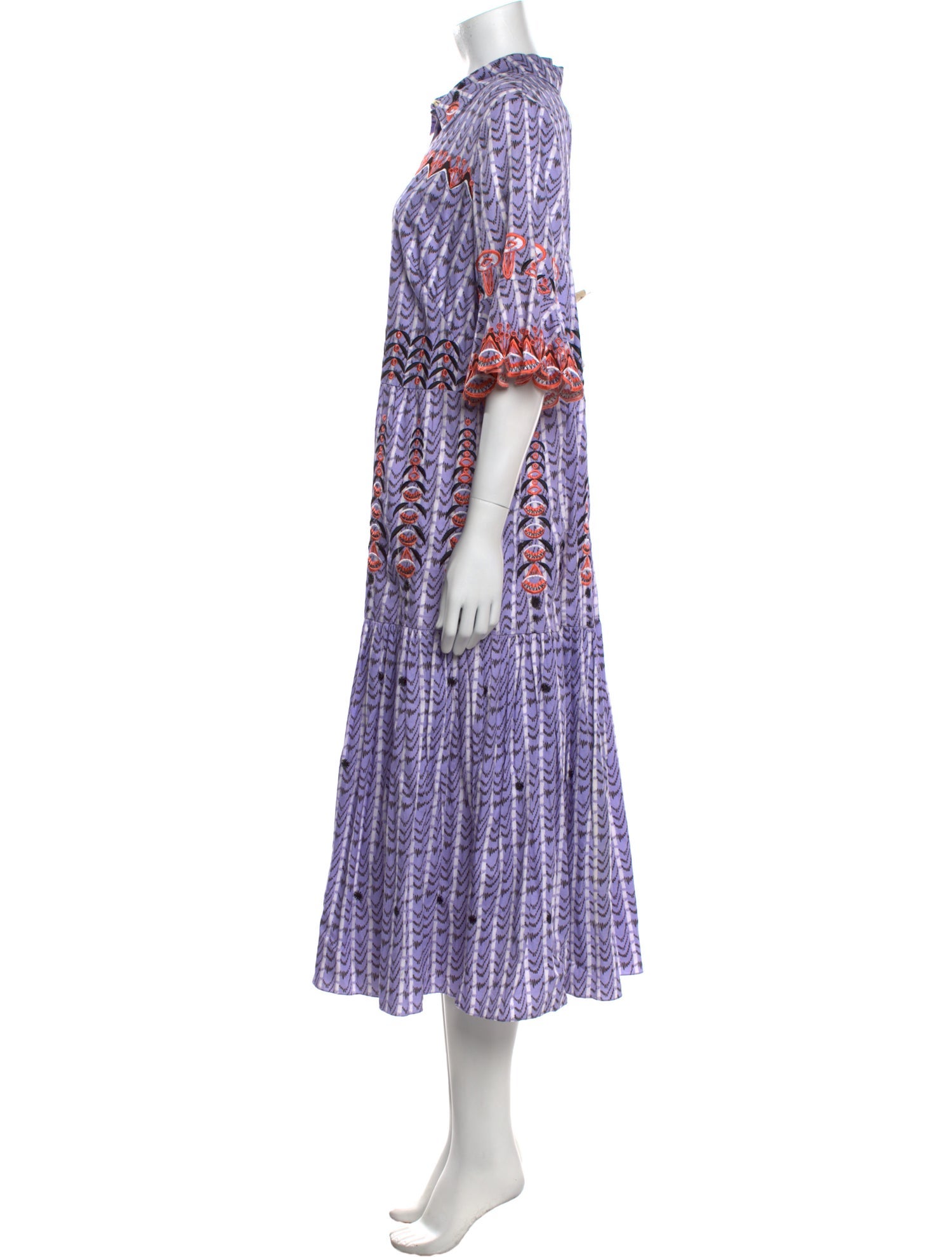 Temperley London Printed Midi Length Dress w/ Tags