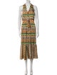 Temperley London Printed Midi Length Dress