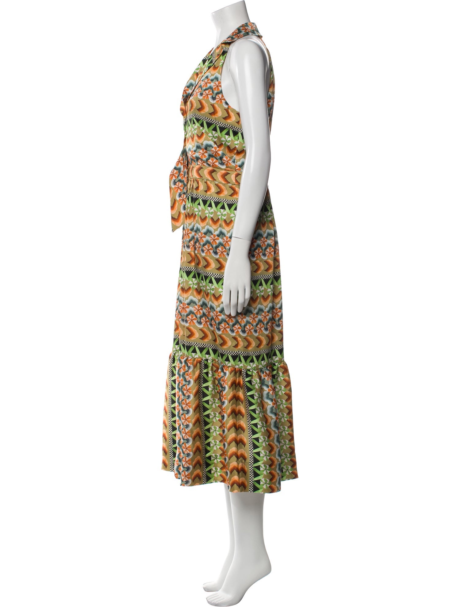 Temperley London Printed Midi Length Dress