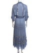 Temperley London V-Neck Long Dress