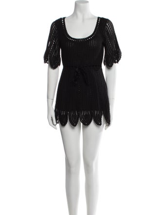 Temperley London Scoop Neck Mini Dress