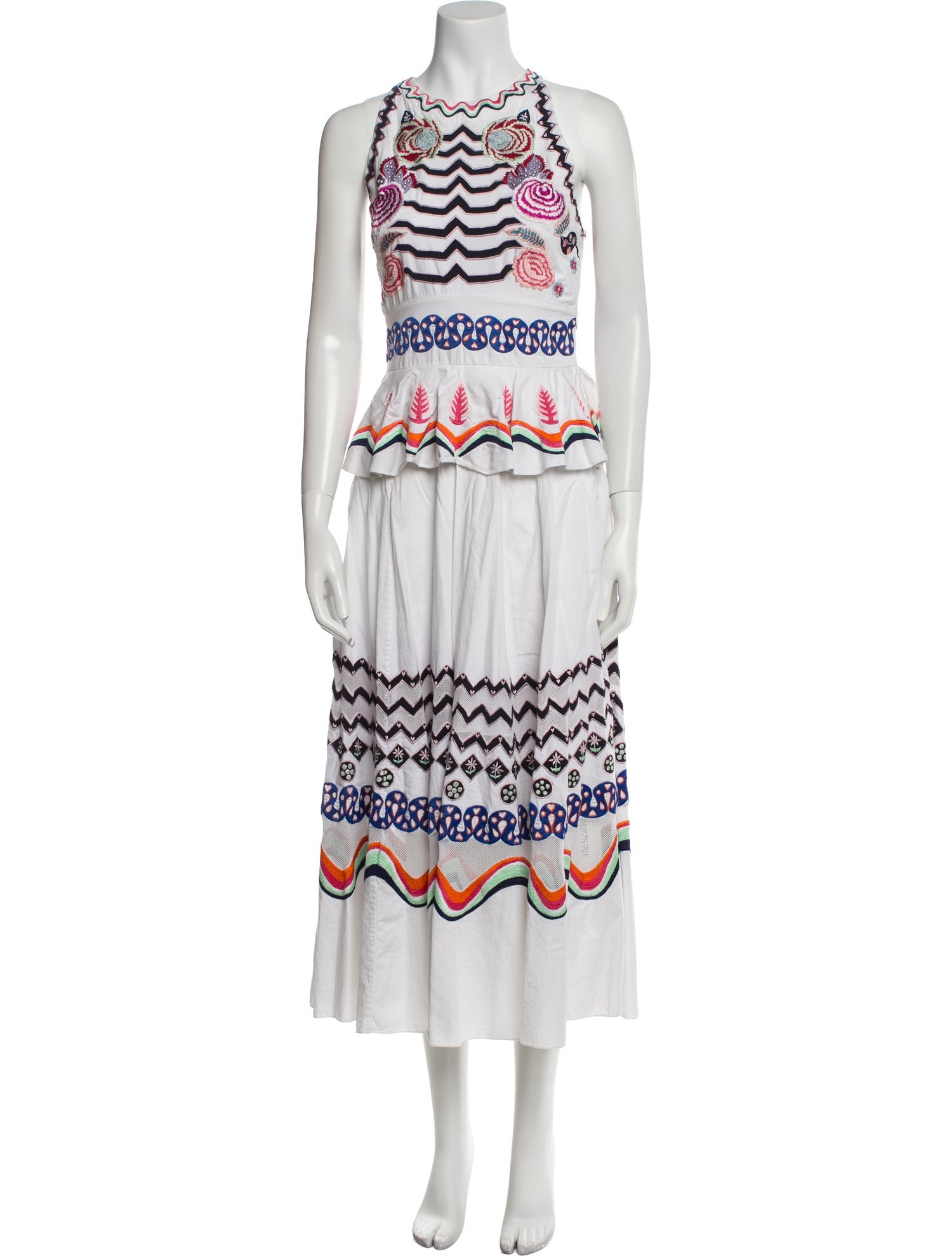 Temperley London Printed Midi Length Dress