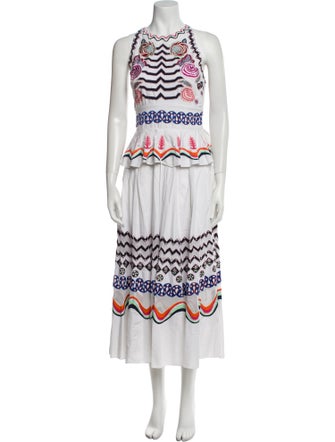 Temperley London Printed Midi Length Dress