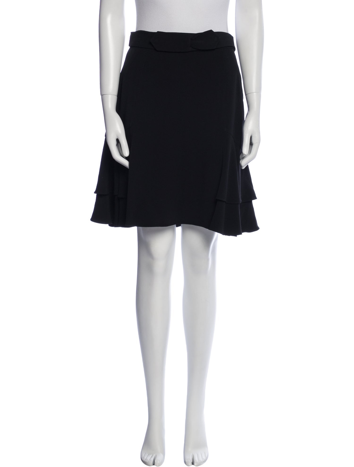 Temperley London Pleated Accents Knee-Length Skirt