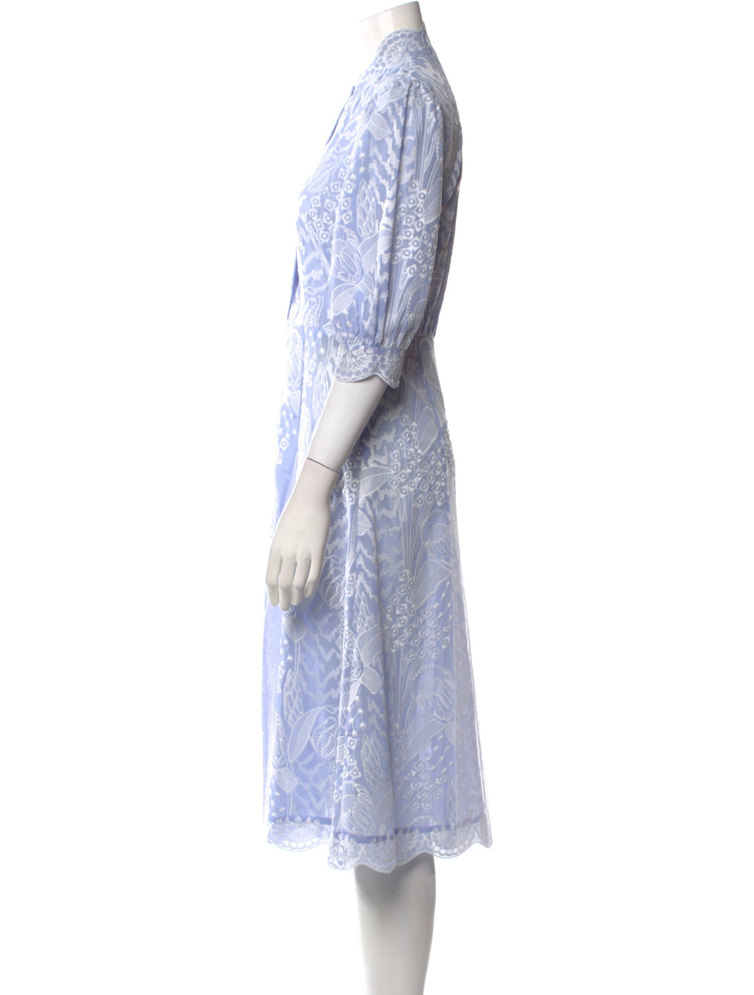 Temperley London Paisley Print Midi Length Dress