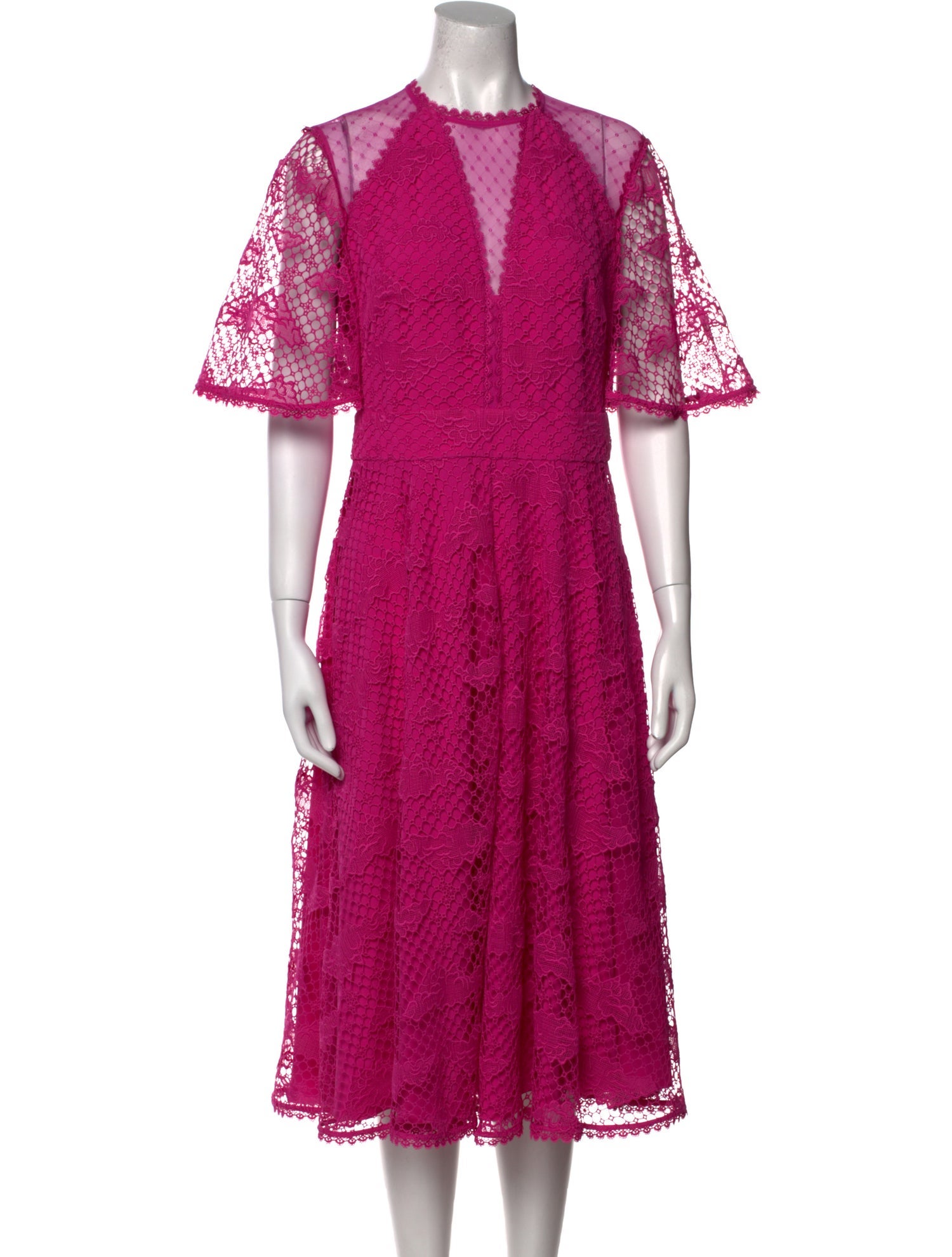 Temperley London Crew Neck Midi Length Dress