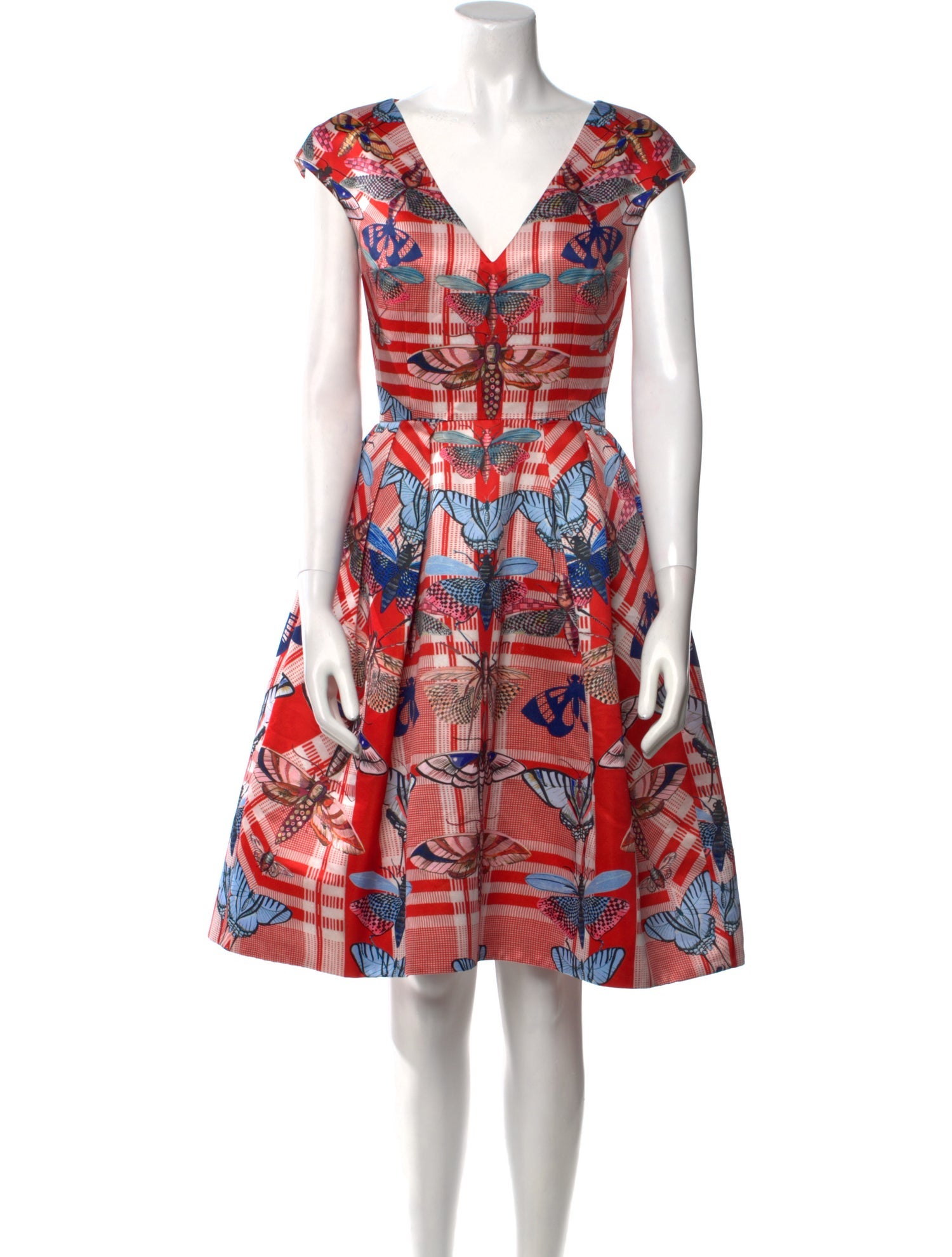 Temperley London Printed Knee-Length Dress