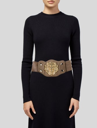 Temperley London Wide Leather Waist Belt
