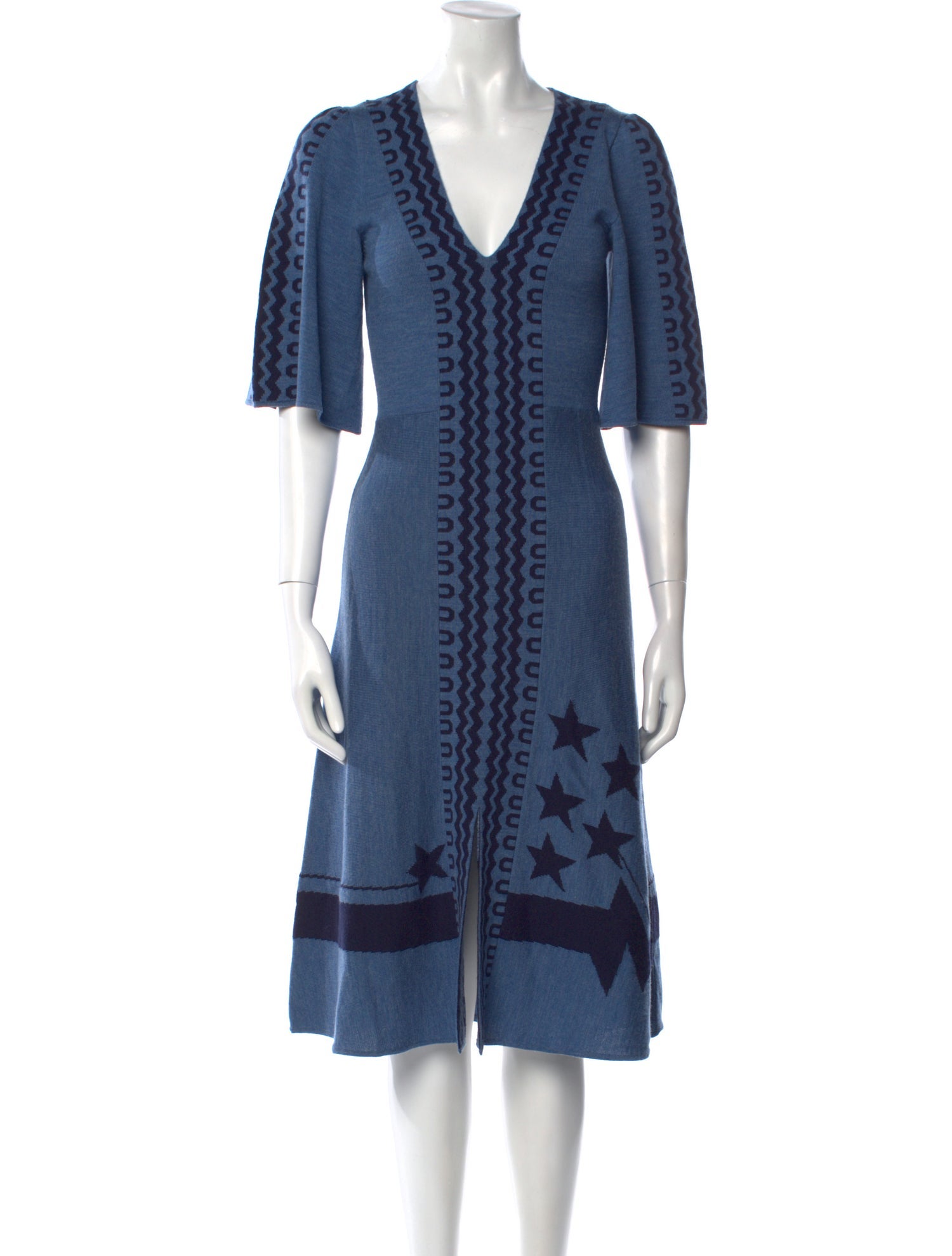 Temperley London Merino Wool Midi Length Dress