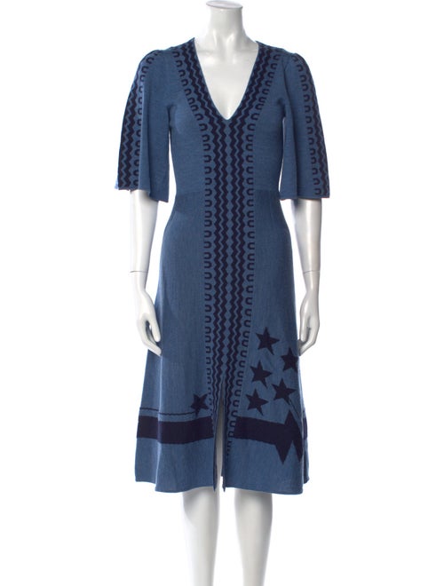 Temperley London Merino Wool Midi Length Dress