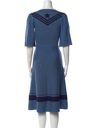 Temperley London Merino Wool Midi Length Dress