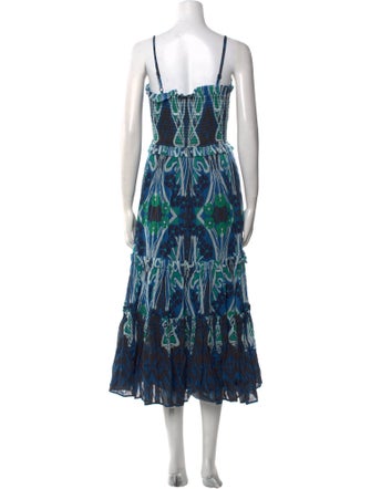 Temperley London Printed Long Dress