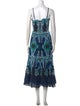 Temperley London Printed Long Dress