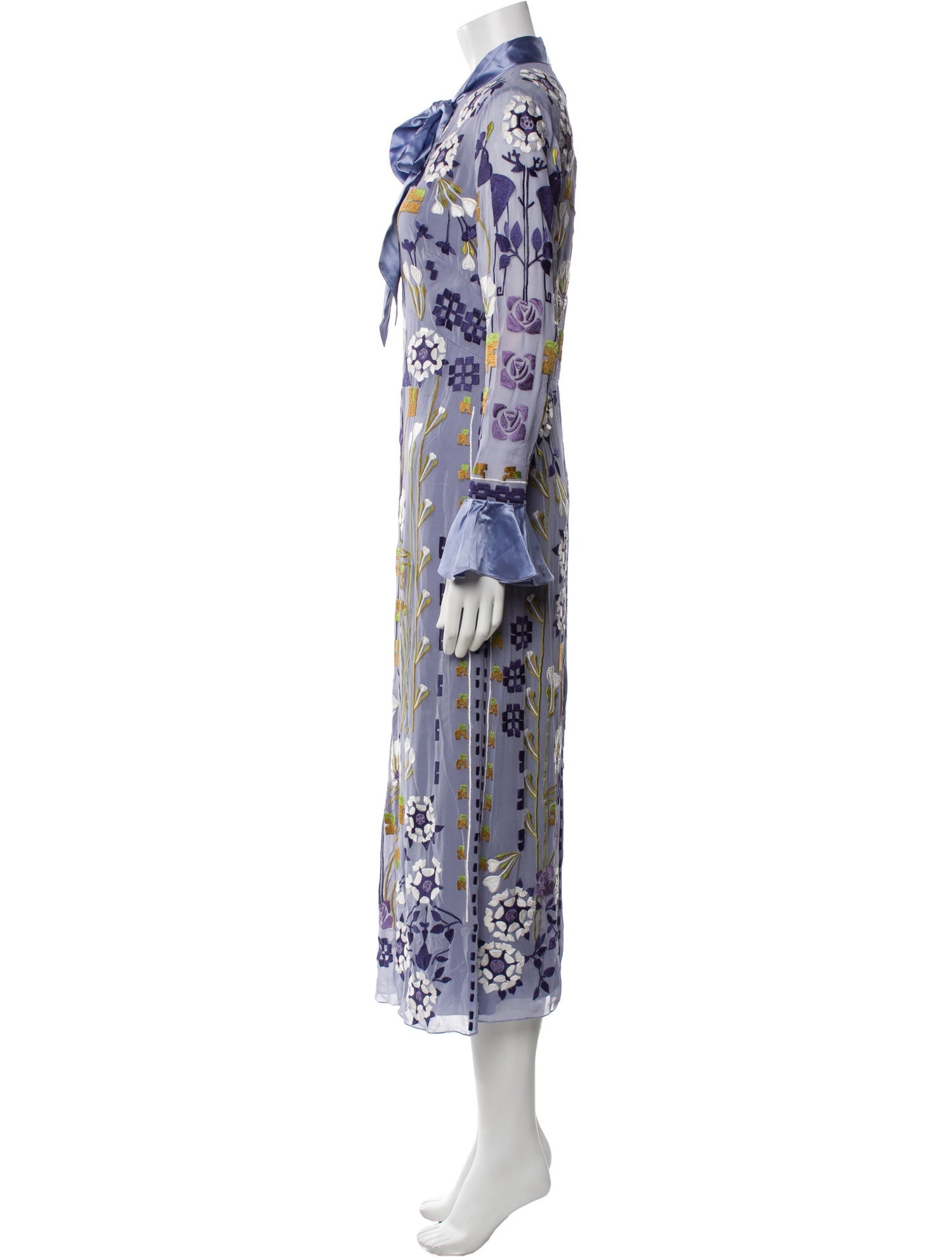 Temperley London Floral Print Long Dress