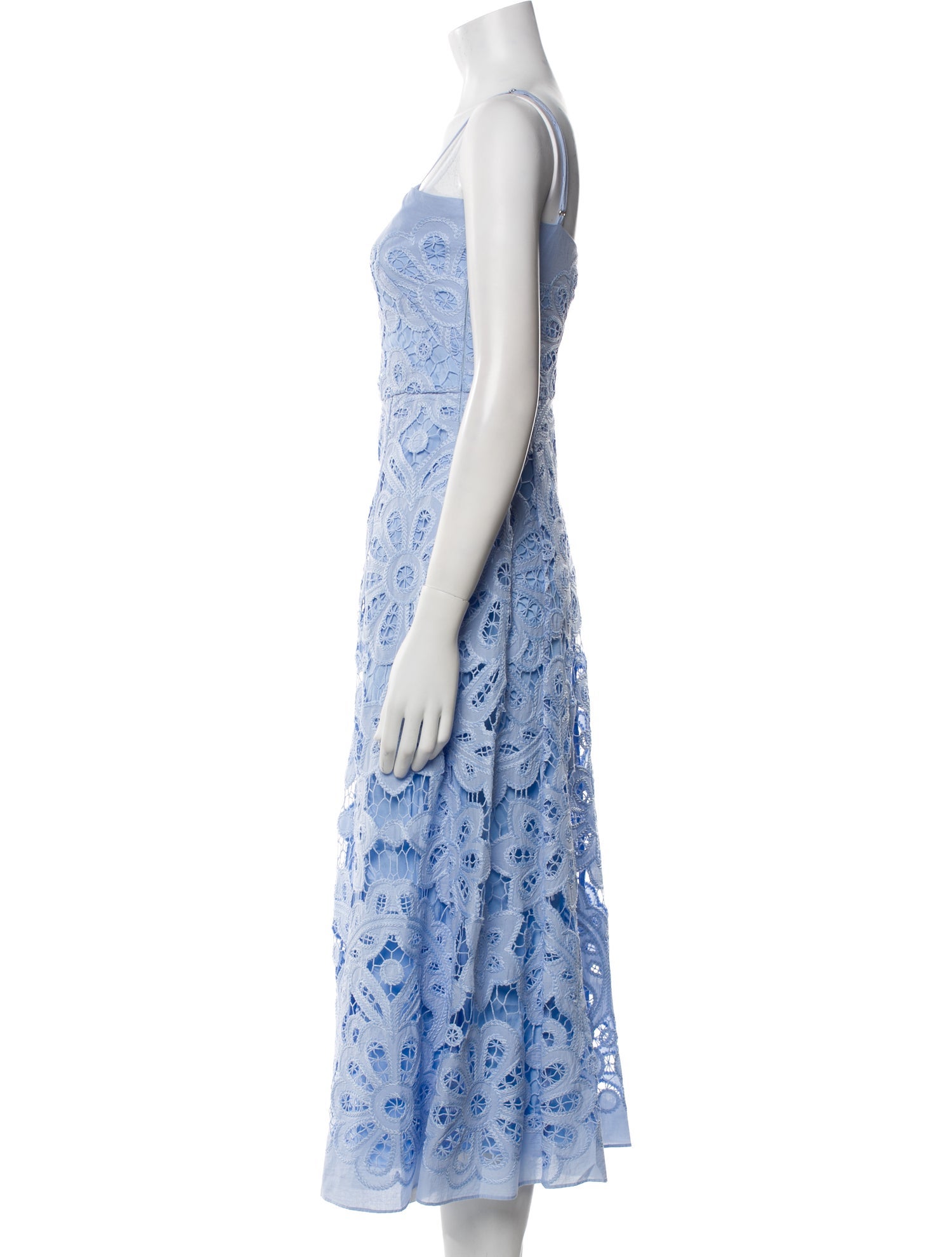 Temperley London Lace Pattern Long Dress