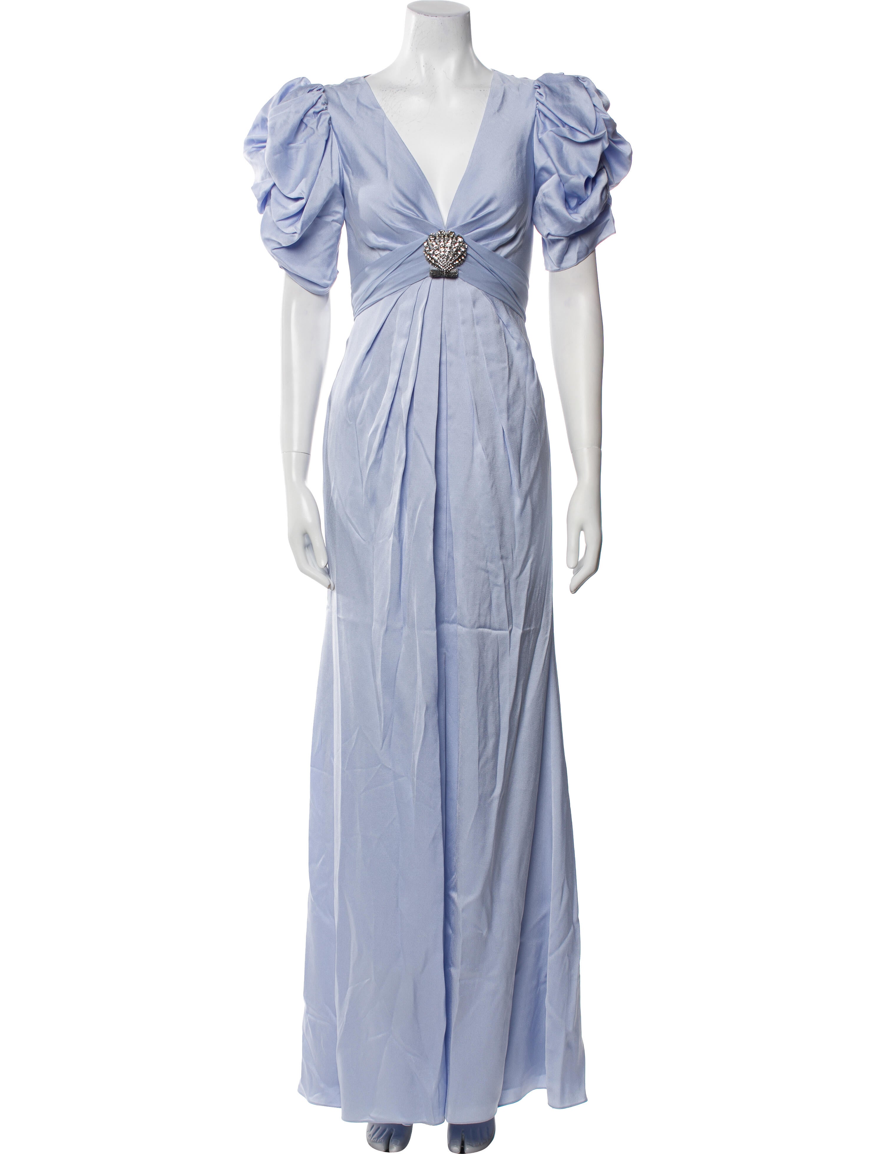 Temperley London V-Neck Long Dress