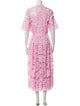 Temperley London Floral Print Long Dress