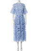 Temperley London Floral Print Long Dress