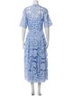 Temperley London Floral Print Long Dress