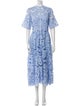 Temperley London Floral Print Long Dress