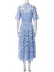 Temperley London Floral Print Long Dress