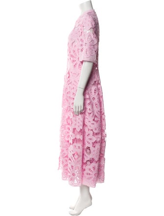 Temperley London Lace Pattern Long Dress