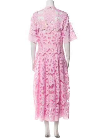 Temperley London Lace Pattern Long Dress
