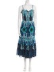 Temperley London Printed Long Dress