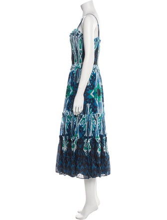 Temperley London Printed Long Dress