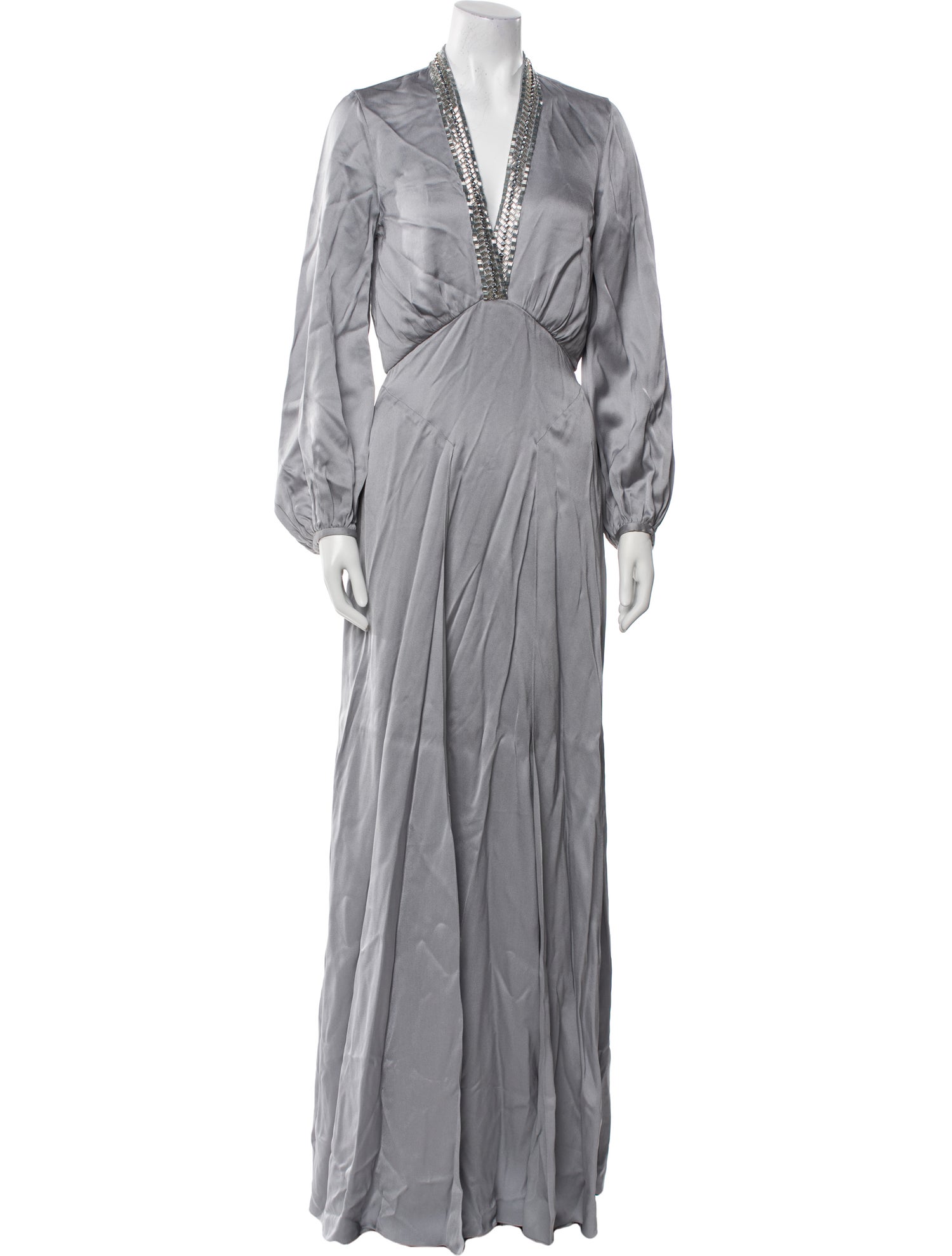 Temperley London V-Neck Long Dress
