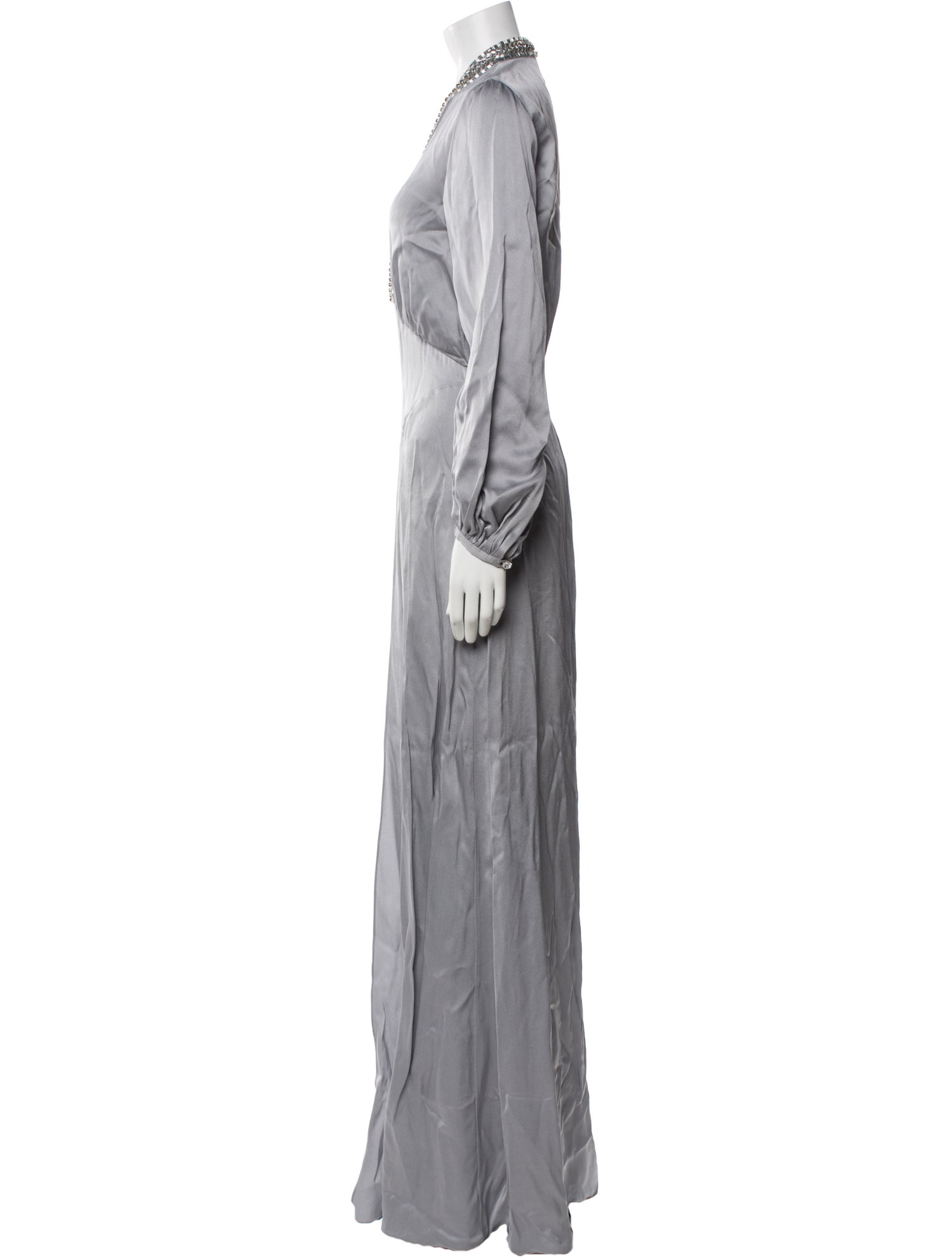 Temperley London V-Neck Long Dress