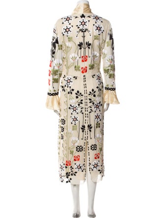 Temperley London Floral Print Long Dress