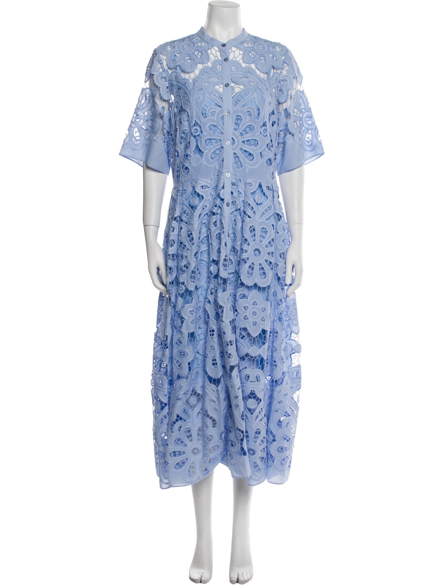 Temperley London Lace Pattern Long Dress