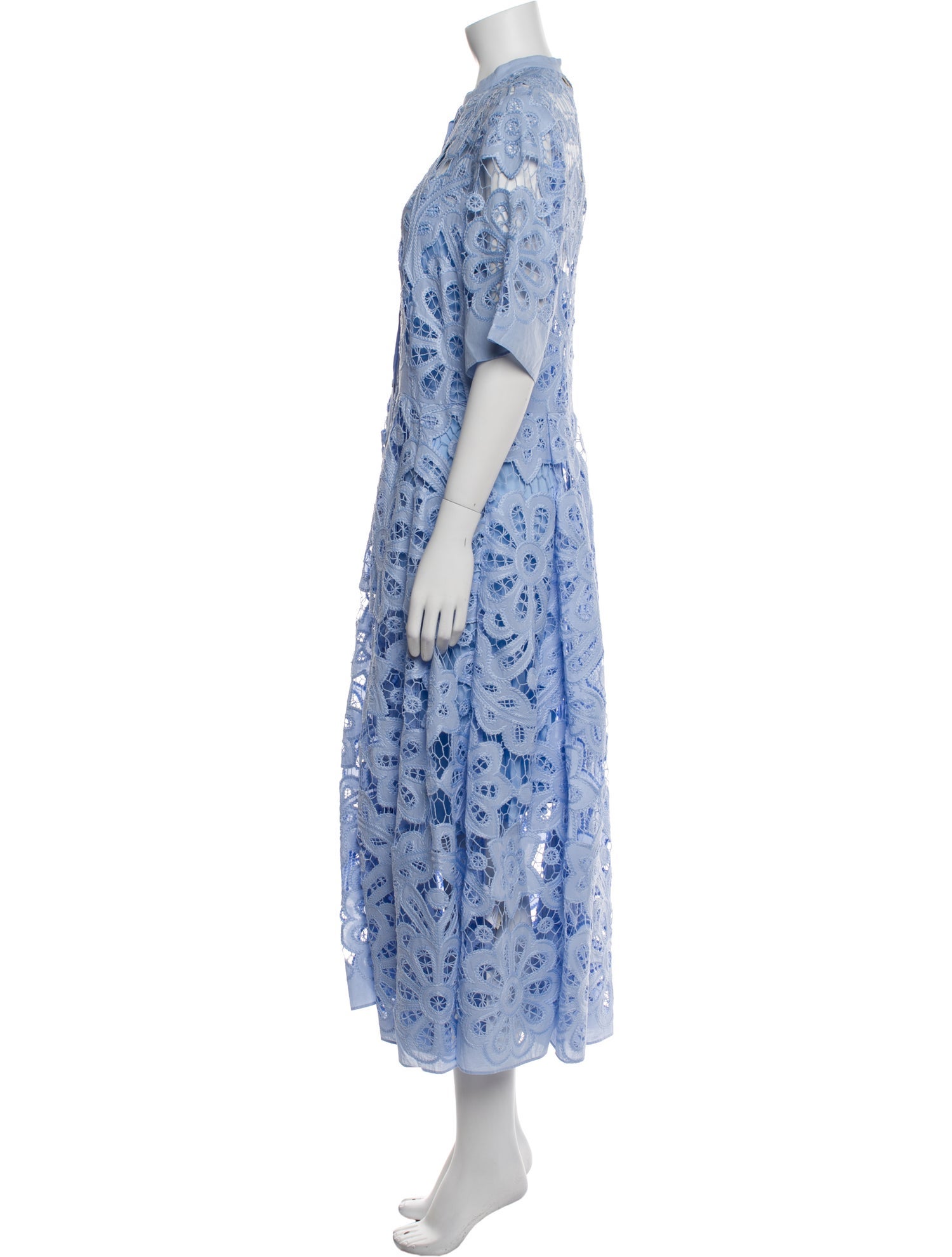 Temperley London Lace Pattern Long Dress