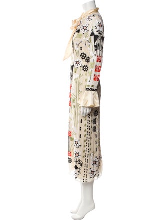 Temperley London Floral Print Long Dress